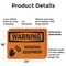 Signmission Rotating Equipment OSHA Warning Sign, Plastic, 24in W x 18in L, 2PK OS-2PACK-WS-P-1824-L-12828 - alternate 3